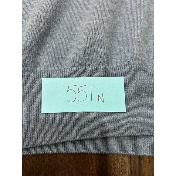 Izod Mens Blue V Neck Sweater Cotton Lightweight Casual Knit Pullover Sz Large - Picture 8 of 9